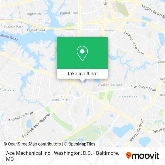 Ace Mechanical Inc. map