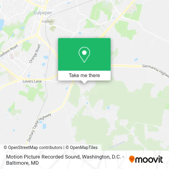 Motion Picture Recorded Sound map