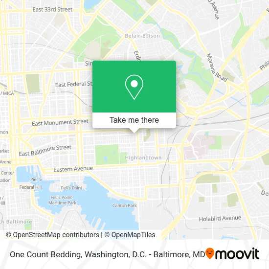 One Count Bedding map