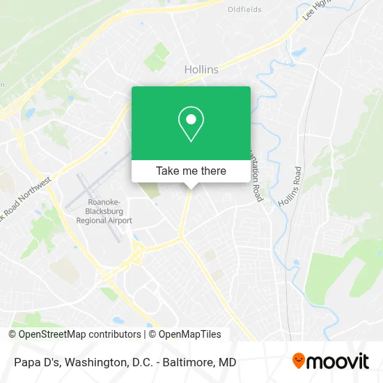 Papa D's map