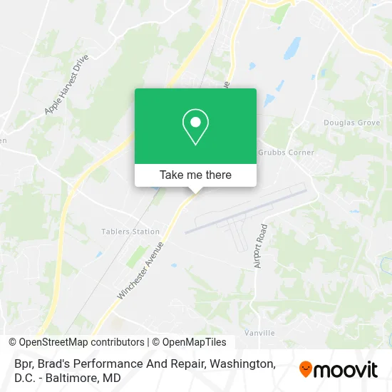 Bpr, Brad's Performance And Repair map