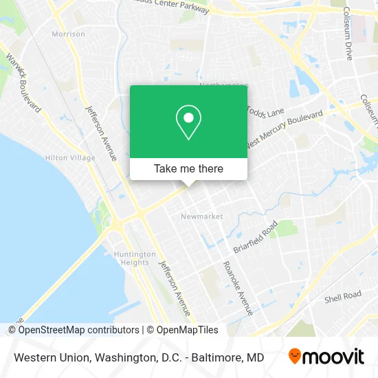 Western Union map