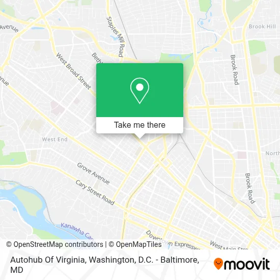 Autohub Of Virginia map