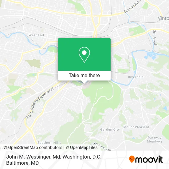 John M. Wessinger, Md map
