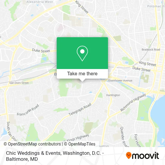 Chic Weddings & Events map