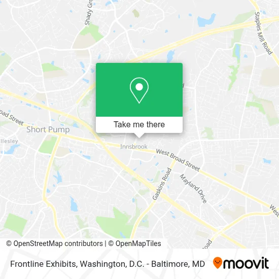 Frontline Exhibits map