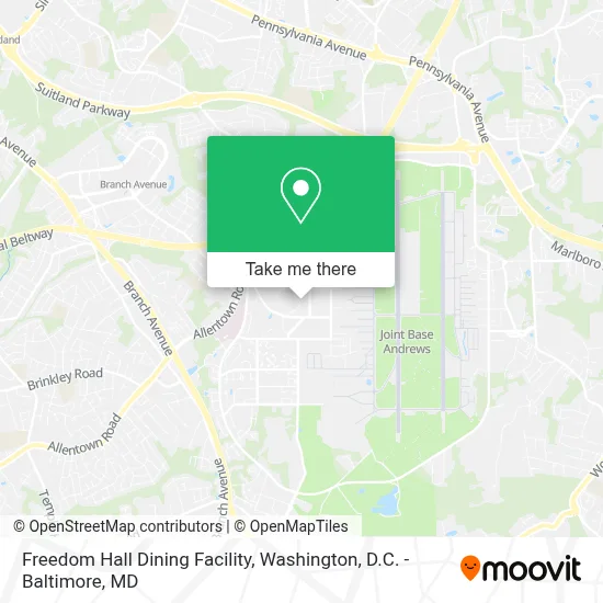 Freedom Hall Dining Facility map