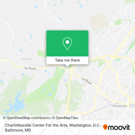 Charlottesville Center For the Arts map