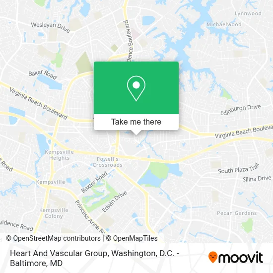Heart And Vascular Group map