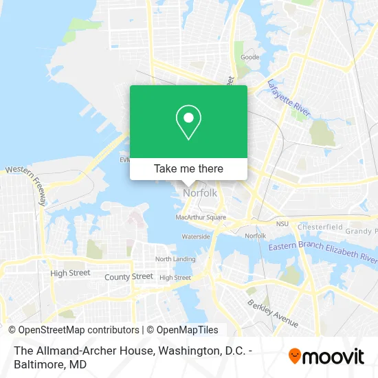 The Allmand-Archer House map
