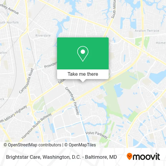 Brightstar Care map