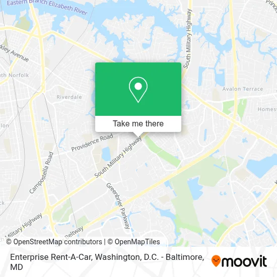 Enterprise Rent-A-Car map