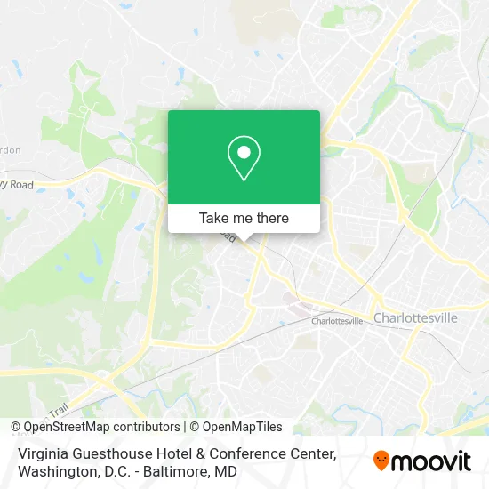 Virginia Guesthouse Hotel & Conference Center map