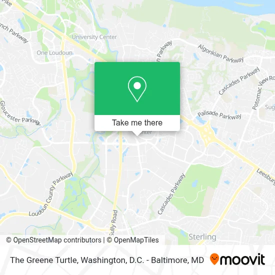 The Greene Turtle map