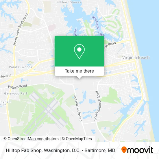Hilltop Fab Shop map