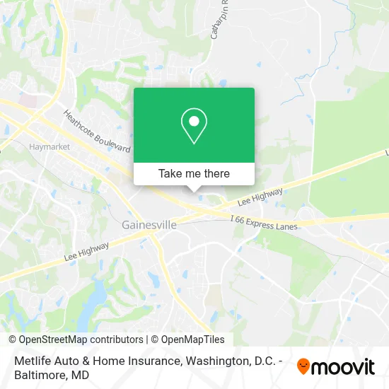 Metlife Auto & Home Insurance map