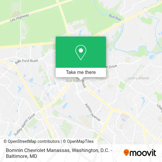 Bomnin Chevrolet Manassas map