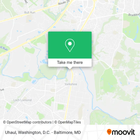 Uhaul map
