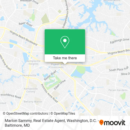 Marlon Sammy, Real Estate Agent map