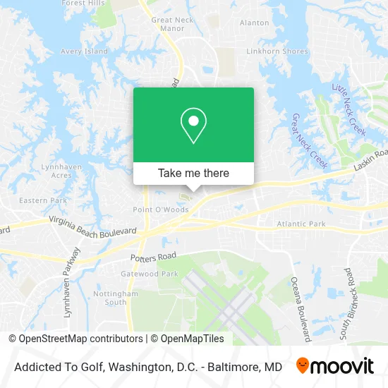 Addicted To Golf map
