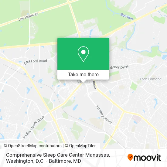 Comprehensive Sleep Care Center Manassas map