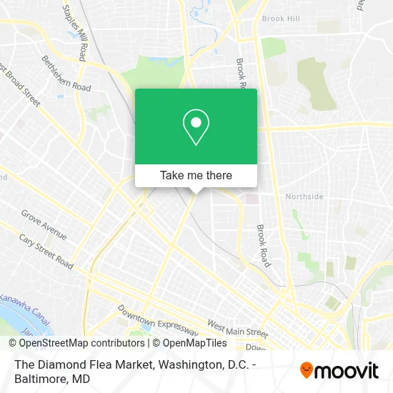 The Diamond Flea Market map