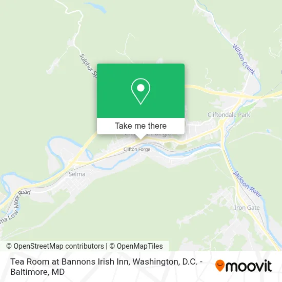 Tea Room at Bannons Irish Inn map