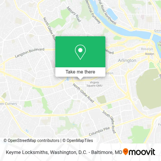 Keyme Locksmiths map