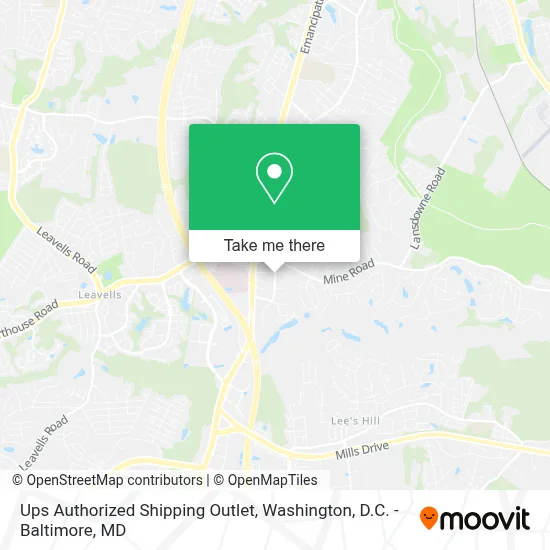 Ups Authorized Shipping Outlet map