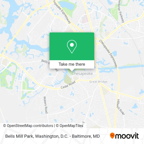 Bells Mill Park map