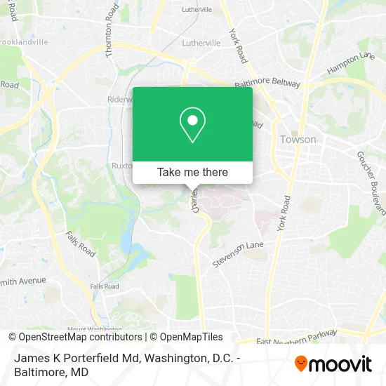 James K Porterfield Md map