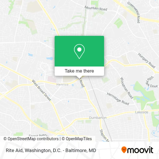 Rite Aid map