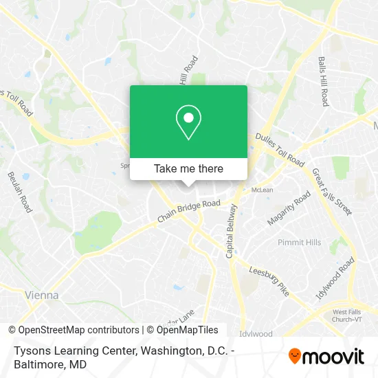 Tysons Learning Center map