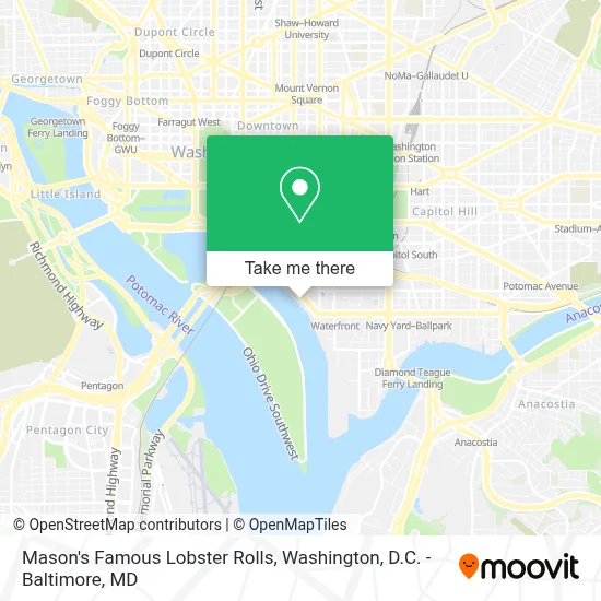 Mason's Famous Lobster Rolls map