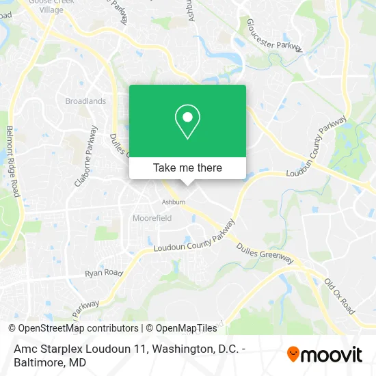 Amc Starplex Loudoun 11 map