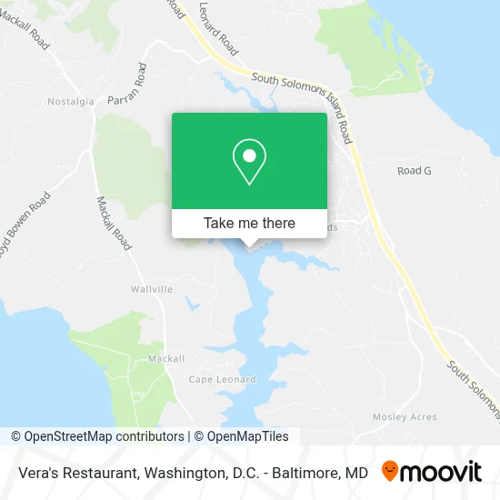 Vera's Restaurant map