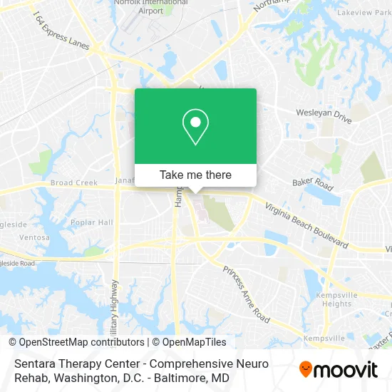 Sentara Therapy Center - Comprehensive Neuro Rehab map