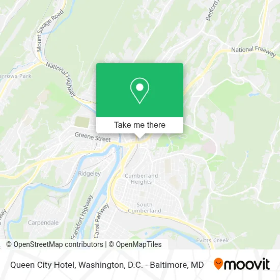 Queen City Hotel map