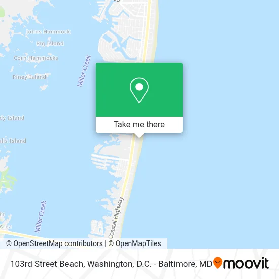 103rd Street Beach map