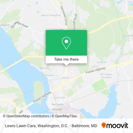 Lewis Lawn Care map