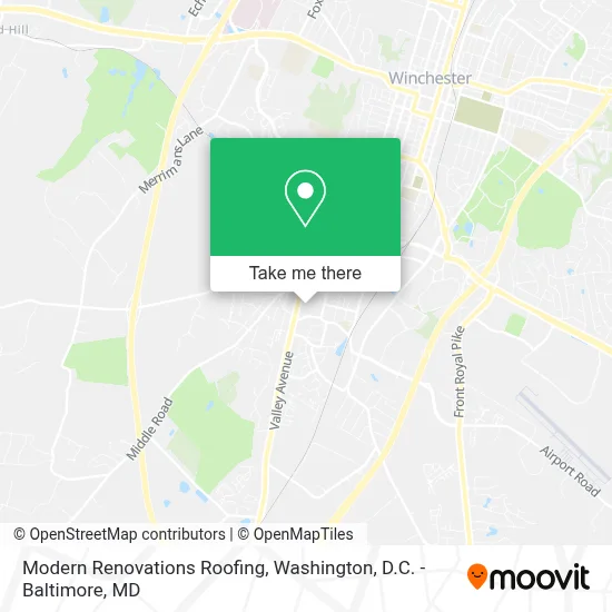 Modern Renovations Roofing map