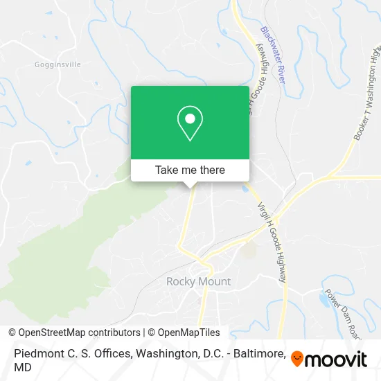 Piedmont C. S. Offices map