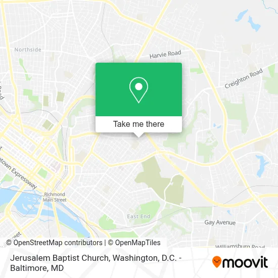 Jerusalem Baptist Church map