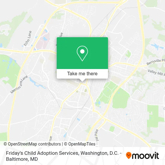 Friday's Child Adoption Services map