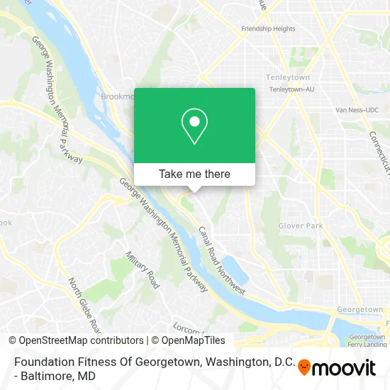 Foundation Fitness Of Georgetown map
