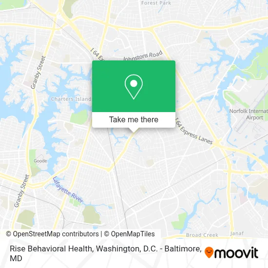Rise Behavioral Health map