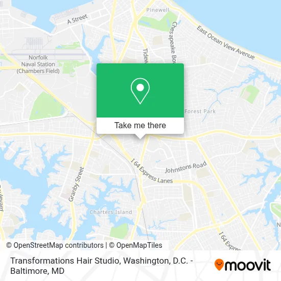 Transformations Hair Studio map