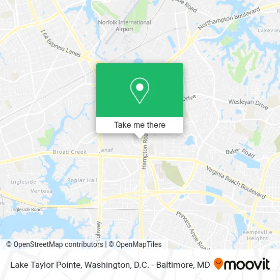 Lake Taylor Pointe map