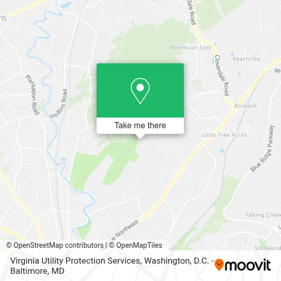 Virginia Utility Protection Services map