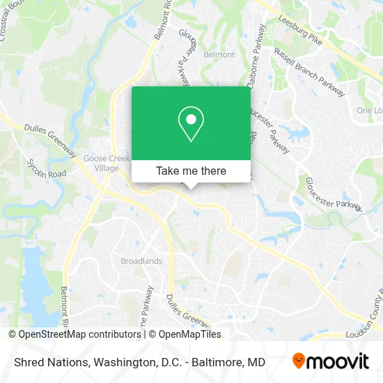 Shred Nations map